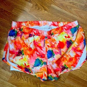 Neon Reebok Running Shorts